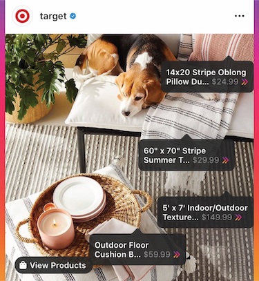 Target Instagram Checkout