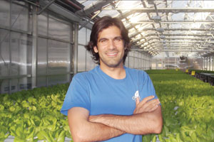 Viraj Puri is CEO of Gotham Greens, a hydroponic greenhouse located on top of a Brooklyn warehouse. 
