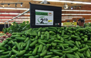 Persian cucumbers at Wholesome Choice Market.