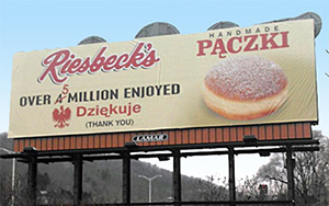 Riesbeck's paczkis appeal to many types of customers. Photo courtesy of Riesbeck's Food Markets.