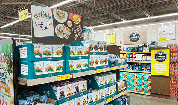 Aldi has adapted its product mix to reflect consumer trends.
