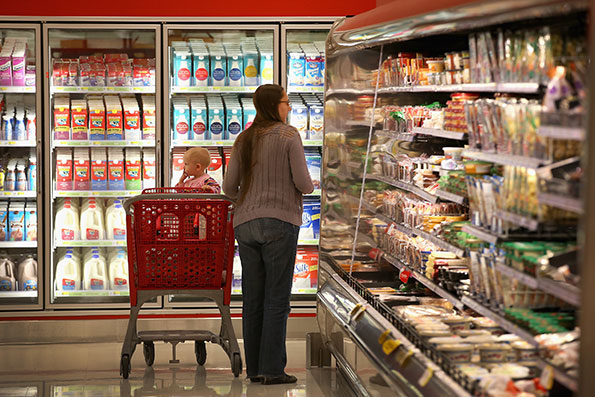 Target says customers are responding to its new focus on food. (Photo by Getty Images)