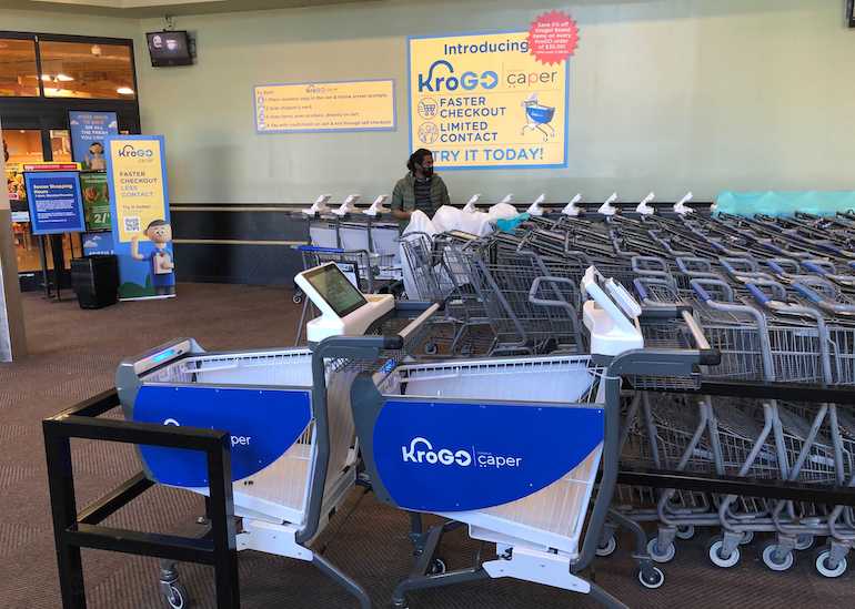 Kroger Tests Smart Shopping Cart From Caper Supermarket News