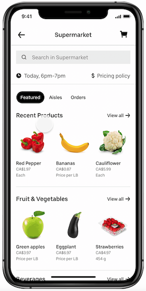 Uber rolls into online grocery delivery arena