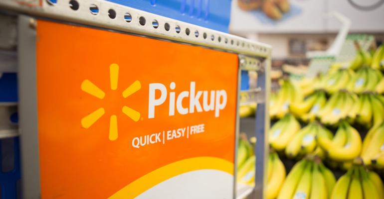 Walmart Grocery Pickup signage