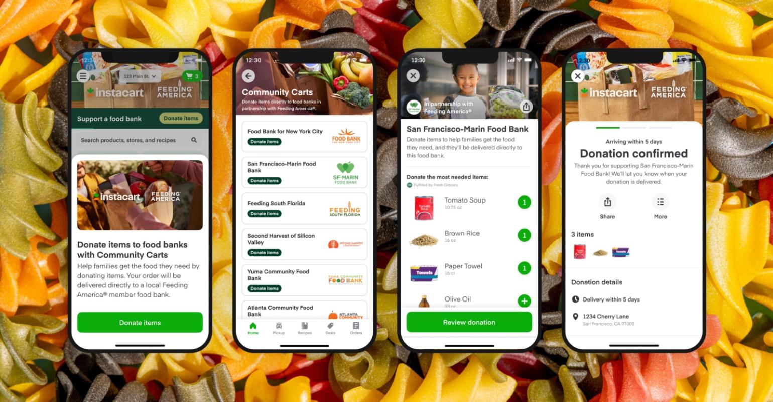 Instacart moves to streamline food bank donation