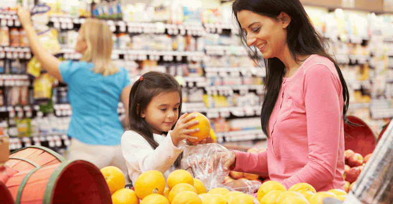 multicultural shopper fresh