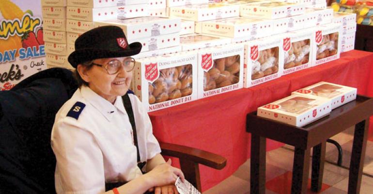 Riesbeckrsquos Food Markets hosted Kay Bonham from The Salvation Army on National Donut Day