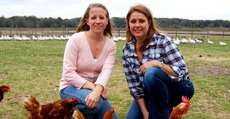 Rebecca ReisMiller left and Trish Strawn fulfilled their promise to eat only local food for three months