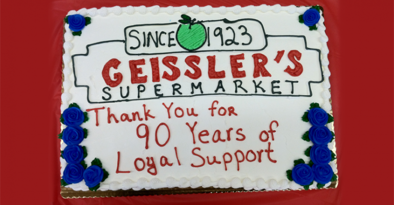 Geissler’s IGA Celebrates Anniversary With Cake