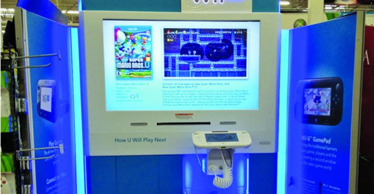 The winning Nintendo Wii U mass merchandiser display