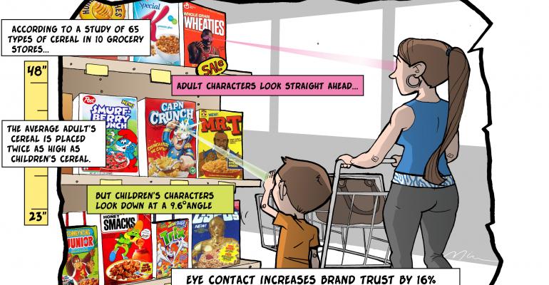 Eye contact from store shelves can influence purchases, researchers say