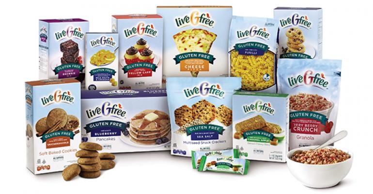 Crackers baked goods and pizza are included in Aldirsquos LiveGfree line