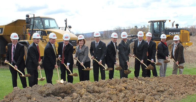 Weis officials break ground on the expansion of company39s Milton Pa cold storage facility