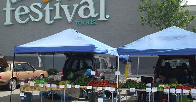 In the summer Festival Foods hosts farmers39 markets in store parking lots Photo courtesy of Festival Foods