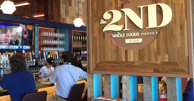 Whole Foods opened the new bar and restaurant inside its El Segundo Calif store