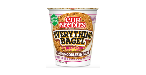 SN Products to Watch: New Cup Noodles Everything Bagel with Cream
Cheese Flavor