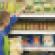 grocery shelves