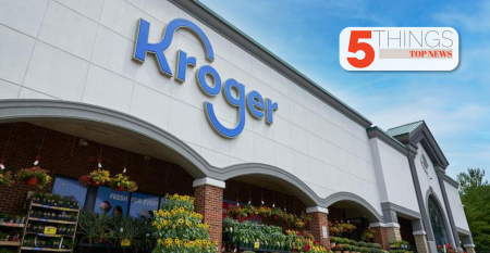 Kroger store with 5 Things logo