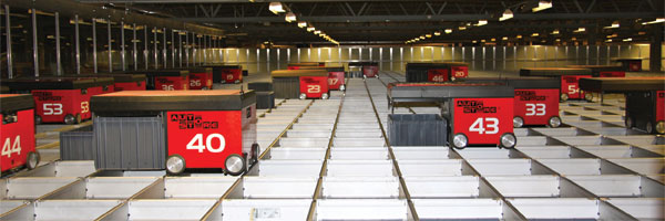 Swisslog’s AutoStore is an example of a piece-picking system that accommodates slow-moving  HBC/GM items not necessarily delivered to warehouses on pallets.