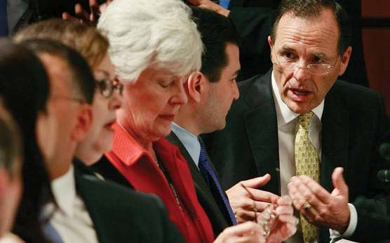 Steve Burd speaks during a Senate Heath, Education, Labor and Pensions committee hearing in 2009.