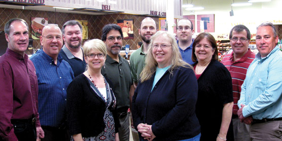 Niemann Foods’ IT department (from left): Don Benz, Larry Schaffer, Mike Smith, Chris Dulaney, Rick Neal, Matthew Earlywine, Lori McBurney, Brandon McGartland, Sue Holbrook, Russ Welchert and Mike Bowman.