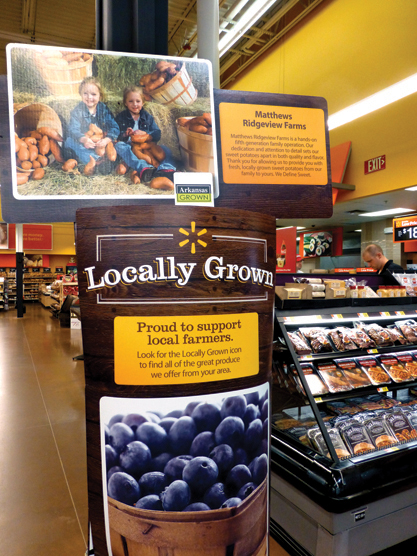 Direct sourcing has improved efficiency and assortment of fresh produce at Wal-Mart, officials say.