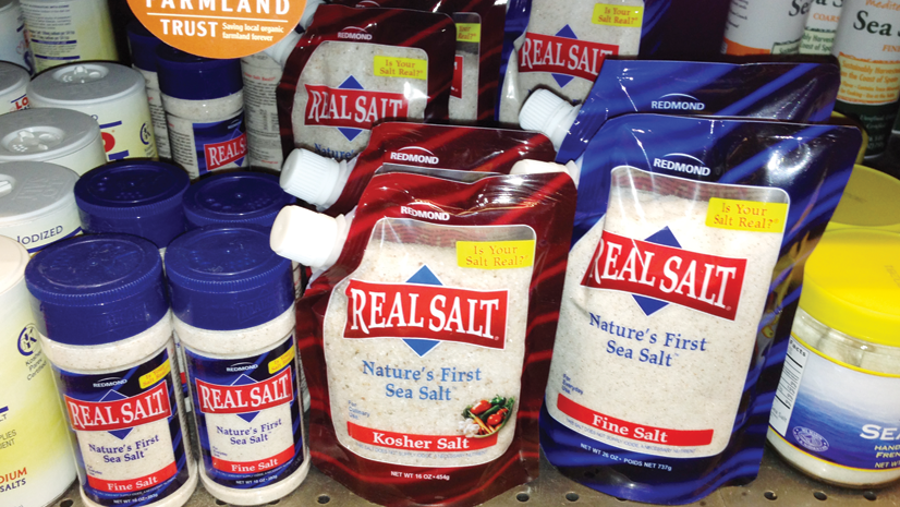 PCC Natural Markets sources ancient sea salts from nearby Redmond, Utah.