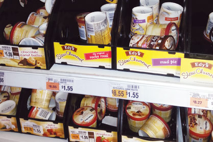 Single-serve Edy’s and Häagen-Dazs appeal to on-the-go shoppers.