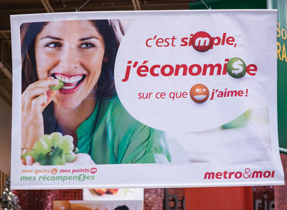 In-store signs in Quebec highlight some of the chain’s customer promises including fair pricing and ease of shopping. 