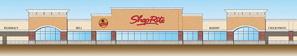 An architect's rendering of the Inserra's ShopRite of Wallington, N.J.