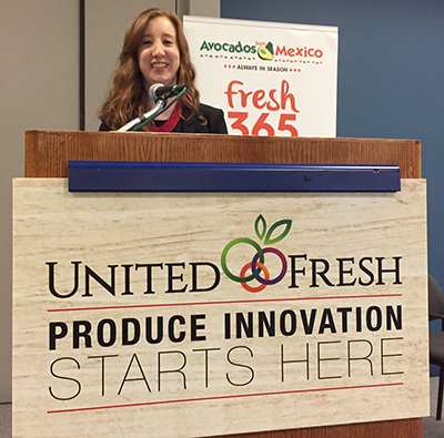 Liz Webber suggested several produce innovations to a United Fresh audience Monday.